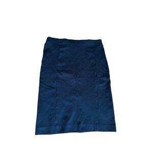 Ann Taylor Womens Pencil Skirt Size 6 Black Career Office Back Slit